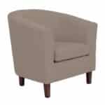 BOGA Πολυθρόνα Σαλονιού Καθιστικού, Ύφασμα  Μπεζ 75x73x74cm
