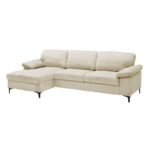 CYRIL Καναπές Δεξιά Γωνία, Ύφασμα Κοτλέ Μπεζ 267x132x84cm