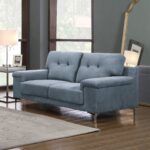 NOTE Kαναπές Σαλονιού - Καθιστικού 2Θέσιος, Ύφασμα Water Repellent Μπλε - Γκρι 171x89x85cm - Image 2