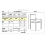 REX Πολυθρόνα-Pro Μέταλλο Βαφή Μαύρο, PP-UV Sand Beige 62x56x80cm - Image 3