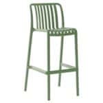 MODA Σκαμπό Bar Στοιβαζόμενο PP - UV Protection, Απόχρωση Πράσινο 48x47x75/102cm - Image 2