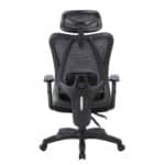 BF3750 Πολυθρόνα Γραφείου Διευθυντή, Mesh Μαύρο, Μπράτσα up-down 68x68x116/126cm - Image 4