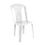 IRIDE-W Καρέκλα Στοιβαζόμενη, ΡΡ Άσπρο 47x52x86cm - Image 2