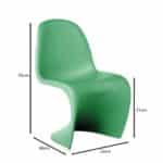 BLEND Kid Καρέκλα, PP Sandy Green 32x40x55cm - Image 3