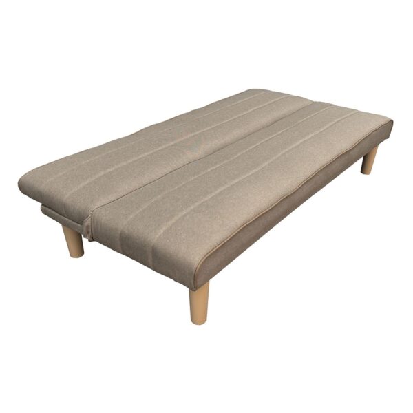 BIZ Καναπές - Κρεβάτι Σαλονιού Καθιστικού - Ύφασμα  Μπεζ 167x75x70cm /Κρεβάτι 167x87x32 - Image 3