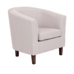 BOGA Πολυθρόνα Σαλονιού Καθιστικού, Ύφασμα  Μπεζ 75x73x74cm - Image 2