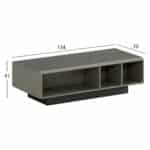 ΕΠΑΓΓΕΛΜΑΤΙΚΟ ΤΡΑΠΕΖΙ ΣΑΛΟΝΙΟΥ LUX SERIES ΣΤΑΧΤΙ ΜΟΚΑ 134X70X41Υεκ. HM2125 - Image 2