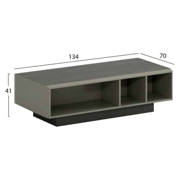 ΕΠΑΓΓΕΛΜΑΤΙΚΟ ΤΡΑΠΕΖΙ ΣΑΛΟΝΙΟΥ LUX SERIES ΣΤΑΧΤΙ ΜΟΚΑ 134X70X41Υεκ. HM2125 - Image 2