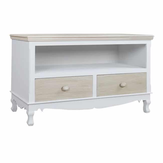 HM7003.02 ΕΠΙΠΛΟ TV MELODY HM7003.02 ΛΕΥΚO ΓΚΡΙ ΠΑΤΙΝΑ 100Χ42Χ61 εκ. - Image 1