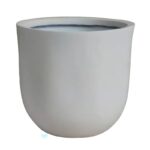 FLOWER POT-18 Απόχρωση Ivory White Φ37x35cm