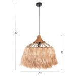 ΦΩΤΙΣΤΙΚΟ ΟΡΟΦΗΣ ROMIL HM7764 ΚΥΛΙΝΔΡΙΚΟ ΚΑΠΕΛΟ ΙΝΕΣ ΑΜΠΑΚΑ ΣΕ ΦΥΣΙΚΟ Φ52x52-120Yεκ. - Image 2