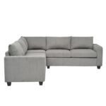 ΓΩΝΙΑΚΟΣ ΚΑΝΑΠΕΣ CALDER HM3286.01 ΓΚΡΙ ΥΦΑΣΜΑ 254x254x90x91Υεκ. - Image 3