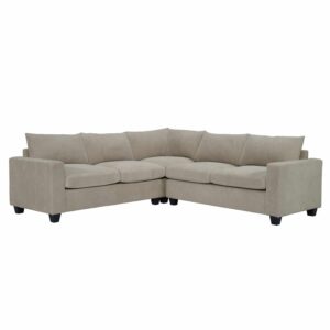 ΓΩΝΙΑΚΟΣ ΚΑΝΑΠΕΣ CALDER HM3286.03 ΜΠΕΖ ΥΦΑΣΜΑ 254x254x91Υεκ.