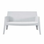 ΚΑΝΑΠΕΣ 2-ΘΕΣΙΟΣ ΠΟΛΥΠΡΟΠΥΛΕΝΙΟΥ SLEEK HM6366.01 ΧΡΩΜΑ ΛΕΥΚΟ 133x68x73Υεκ. - Image 2