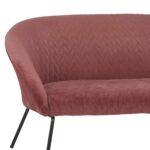 ΚΑΝΑΠΕΣ 2ΘΕΣΙΟΣ JOYCE ΒΕΛΟΥΔΟ ΣΑΠΙΟ ΜΗΛΟ ΚΑΙ ΜΕΤΑΛΛΙΚΑ ΠΟΔΙΑ 142X80X75 HM8548.02 - Image 5