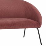 ΚΑΝΑΠΕΣ 2ΘΕΣΙΟΣ JOYCE ΒΕΛΟΥΔΟ ΣΑΠΙΟ ΜΗΛΟ ΚΑΙ ΜΕΤΑΛΛΙΚΑ ΠΟΔΙΑ 142X80X75 HM8548.02 - Image 6