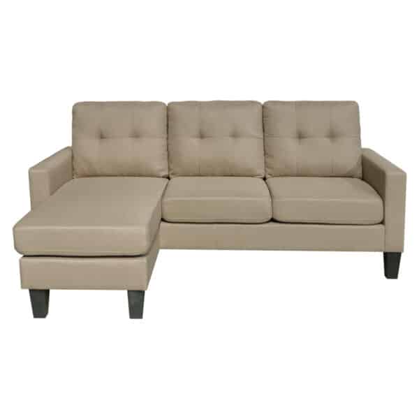 ΚΑΝΑΠΕΣ ΓΩΝΙΑ ΑΝΑΣΤΡΕΨΙΜΗ MEGGY HM3297.03 ΜΠΕΖ ΥΦΑΣΜΑ 184,5x129x86Yεκ. - Image 2