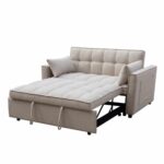 ΚΑΝΑΠΕΣ ΚΡΕΒΑΤΙ 2-ΘΕΣΙΟΣ BORG HM3289.03 ΜΠΕΖ ΥΦΑΣΜΑ 140x100x80Υεκ - Image 2