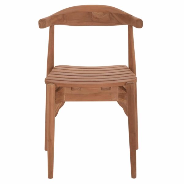 ΚΑΡΕΚΛΑ ΤΡΑΠΕΖΑΡΙΑΣ ΕΞ.ΧΩΡΟΥ DONNY HM6378 ΞΥΛΟ TEAK 52x54x74Υεκ. - Image 3
