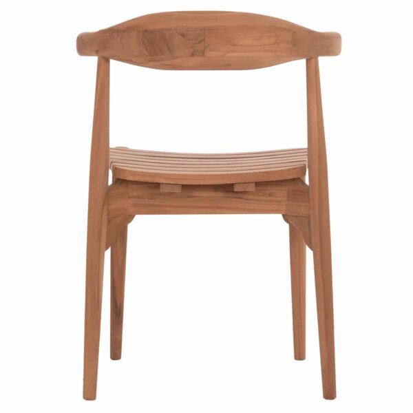 ΚΑΡΕΚΛΑ ΤΡΑΠΕΖΑΡΙΑΣ ΕΞ.ΧΩΡΟΥ DONNY HM6378 ΞΥΛΟ TEAK 52x54x74Υεκ. - Image 6