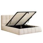 ΚΡΕΒΑΤΙ ΔΙΠΛΟ EDDY HM731.03 ΜΠΕΖ ΜΠΟΥΚΛΕ & ΑΠΟΘΗΚΕΥΤΙΚΟΣ ΧΩΡΟΣ ΓΙΑ  ΣΤΡΩΜΑ 160x200εκ - Image 6