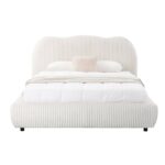 ΚΡΕΒΑΤΙ ΜΕ ΑΠΟΘ.ΧΩΡΟ KALLY HM729.03 ΜΠΕΖ FAUX FUR ΥΦΑΣΜΑ--ΓΙΑ ΣΤΡΩΜΑ 160x200εκ - Image 4