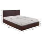 ΚΡΕΒΑΤΙ ΔΙΠΛΟ & ΣΤΡΩΜΑ BOBBI HM21271.02 ΚΑΦΕ PU ΜΕ ΑΠΟΘ.ΧΩΡΟ--ΓΙΑ 150x200εκ - Image 3