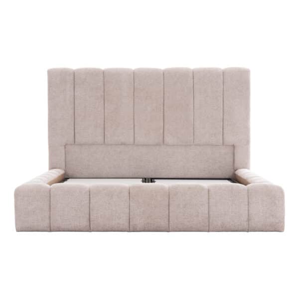 ΚΡΕΒΑΤΙ REMO ΜΕ ΑΠΟΘΗΚΕΥΤΙΚΟ ΧΩΡΟ HM719.10 ΥΦΑΣΜΑ TEDDY ΜΠΕΖ-ΓΙΑ ΣΤΡΩΜΑ 160x200εκ - Image 4