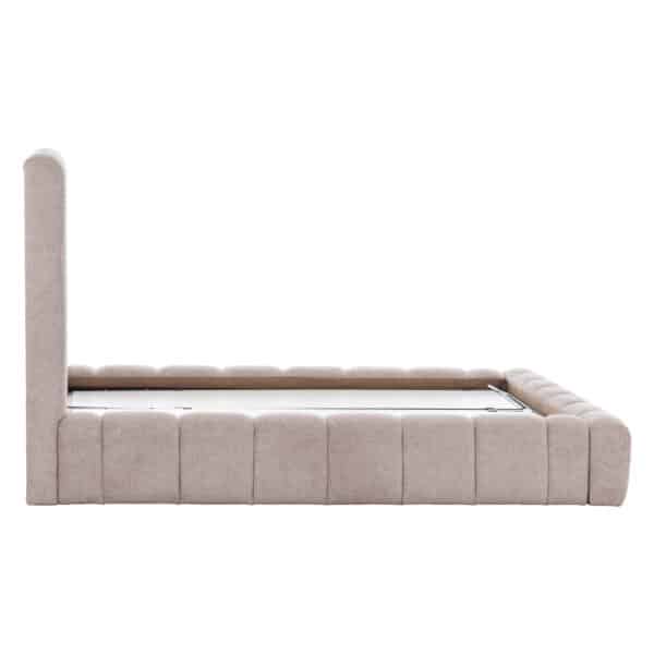 ΚΡΕΒΑΤΙ REMO ΜΕ ΑΠΟΘΗΚΕΥΤΙΚΟ ΧΩΡΟ HM719.10 ΥΦΑΣΜΑ TEDDY ΜΠΕΖ-ΓΙΑ ΣΤΡΩΜΑ 160x200εκ - Image 5