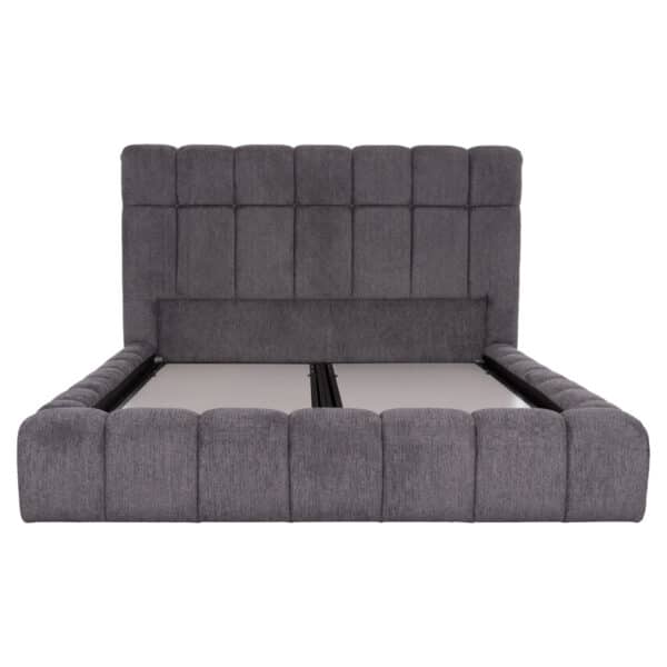 ΚΡΕΒΑΤΙ RAMON ΜΕ ΑΠΟΘ. ΧΩΡΟ HM720.22 ΥΦΑΣΜΑ TEDDY ΓΚΡΙ-ΓΙΑ ΣΤΡΩΜΑ 160x200εκ - Image 4