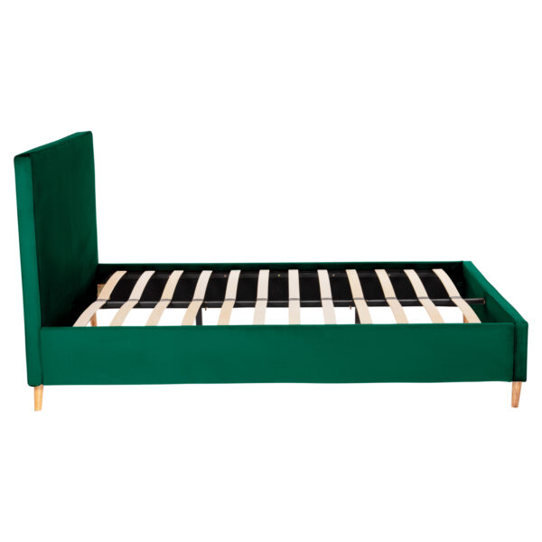 ΚΡΕΒΑΤΙ ΜΕ ΣΤΡΩΜΑ INDRA HM21280.04 ΚΥΠΑΡΙΣΣΙ ΒΕΛΟΥΔΟ--ΓΙΑ 160x200εκ - Image 5