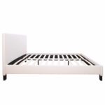 ΚΡΕΒΑΤΙ ΜΕ ΣΤΡΩΜΑ BECCA HM21283.01 ΛΕΥΚΟ PU--ΓΙΑ 150x200εκ - Image 5