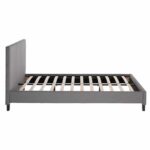 ΚΡΕΒΑΤΙ ΜΕ ΣΤΡΩΜΑ BECCA HM21283.04 ΓΚΡΙ ΥΦΑΣΜΑ--ΓΙΑ 150x200εκ - Image 5