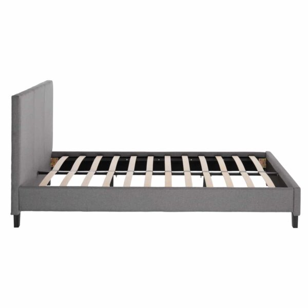 ΚΡΕΒΑΤΙ ΜΕ ΣΤΡΩΜΑ BECCA HM21283.04 ΓΚΡΙ ΥΦΑΣΜΑ--ΓΙΑ 150x200εκ - Image 5