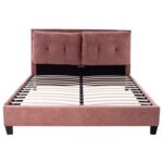 ΚΡΕΒΑΤΙ ΜΕ ΣΤΡΩΜΑ BILLIE HM21284.05 ΣΑΠΙΟ ΜΗΛΟ ΒΕΛΟΥΔΟ--ΓΙΑ 160x200εκ - Image 4