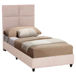 ΚΡΕΒΑΤΙ ΜΟΝΟ MILO HM652.32 ΜΠΕΖ TEDDY ΥΦΑΣΜΑ ΓΙΑ ΣΤΡΩΜΑ 90x200εκ