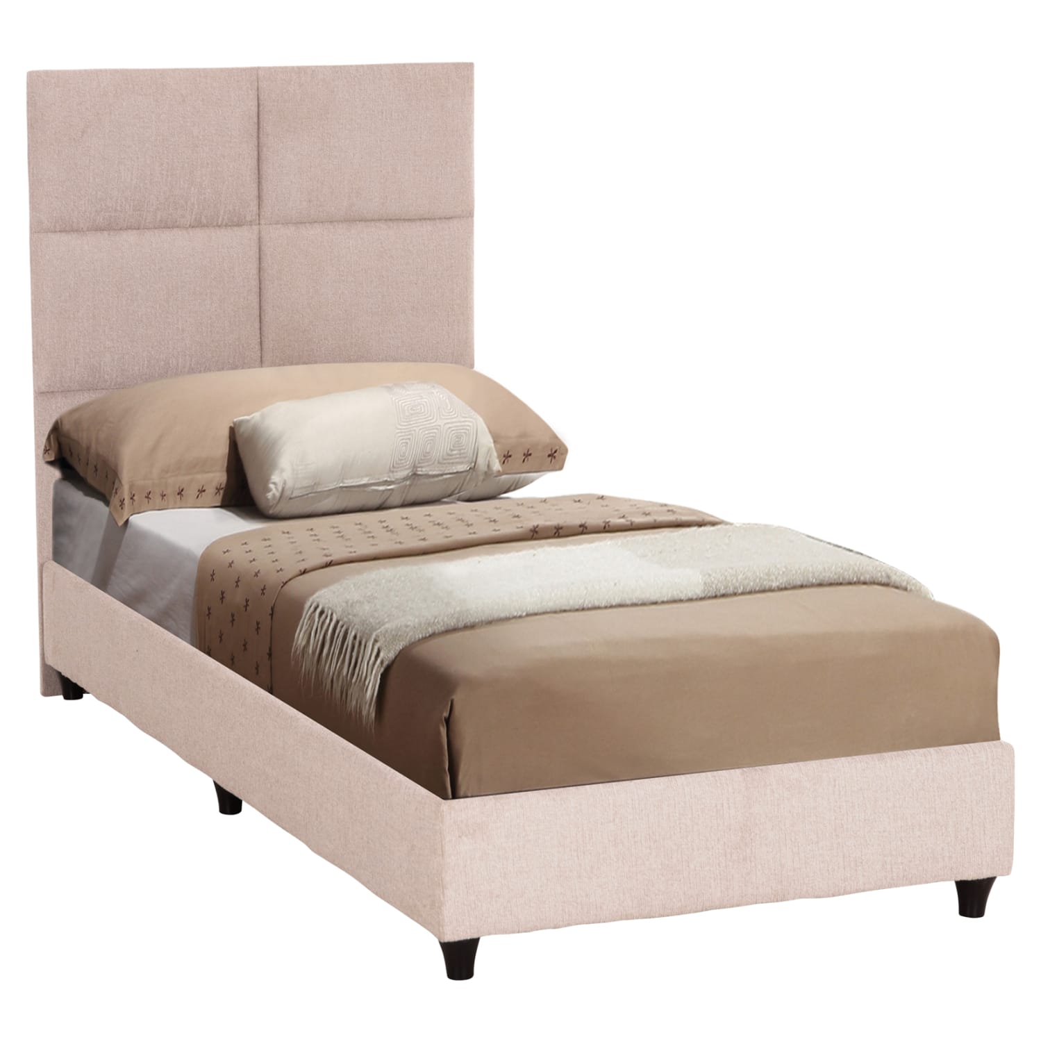 HM652.32 ΚΡΕΒΑΤΙ ΜΟΝΟ MILO HM652.32 ΜΠΕΖ TEDDY ΥΦΑΣΜΑ ΓΙΑ ΣΤΡΩΜΑ 90x200εκ - Image 1