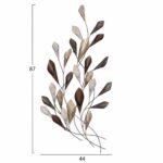 ΜΕΤΑΛΛΙΚΟ ΔΙΑΚΟΣΜΗΤΙΚΟ ΤΟΙΧΟΥ HM7159 ΑΝΘΡΑΚΙ ΧΡΥΣΟ 44x5x87Y εκ. - Image 2