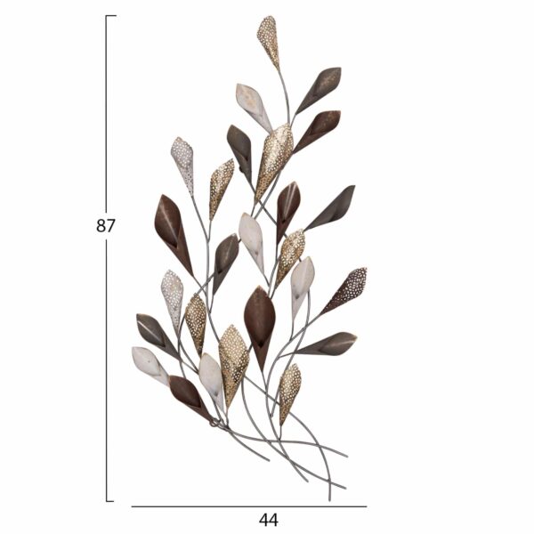 ΜΕΤΑΛΛΙΚΟ ΔΙΑΚΟΣΜΗΤΙΚΟ ΤΟΙΧΟΥ HM7159 ΑΝΘΡΑΚΙ ΧΡΥΣΟ 44x5x87Y εκ. - Image 2