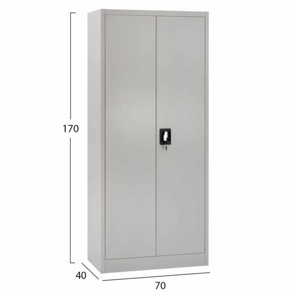 ΝΤΟΥΛΑΠΑ 2ΦΥΛΛΗ ΜΕΤΑΛΛΙΚΗ HRONDA HM5749.21 ME ΧΩΡΙΣΜΑ & ΚΛΕΙΔΑΡΙΑ 70x40x170Υεκ. - Image 2