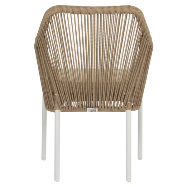 ΠΟΛΥΘΡΟΝΑ ΑΛΟΥΜΙΝΙΟΥ LOKKI HM5855.01 ΛΕΥΚΟ ΜΕ ΣΧΟΙΝΙ WICKER PE ΜΠΕΖ 56x66x82Υ εκ. - Image 6