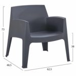 ΠΟΛΥΘΡΟΝΑ ΠΟΛΥΠΡΟΠΥΛΕΝΙΟΥ LOUNGE SLEEK HM6365.10 ΓΚΡΙ 62x68x73Υεκ. - Image 2