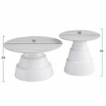 ΣΕΤ 2 ΤΡΑΠΕΖΙΑ ΣΑΛΟΝΙΟΥ LIDOX HM18306.01 SINTERED STONE TOPS KAI ΒΑΣΕΙΣ--ΛΕΥΚΑ Φ50 & Φ70 - Image 2