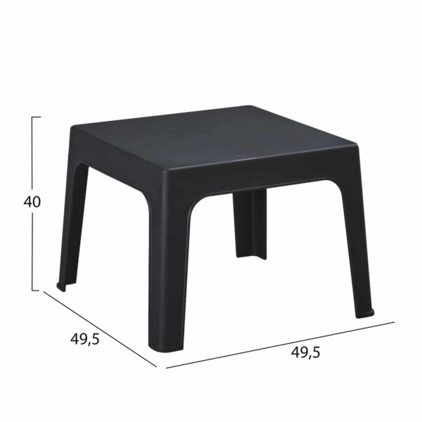 ΣΕΤ LOUNGE 3ΤΜΧ SLEEK HM21274.02 ΜΑΥΡΟ ΠΟΛΥΠΡΟΠΥΛΕΝΙΟ - Image 2