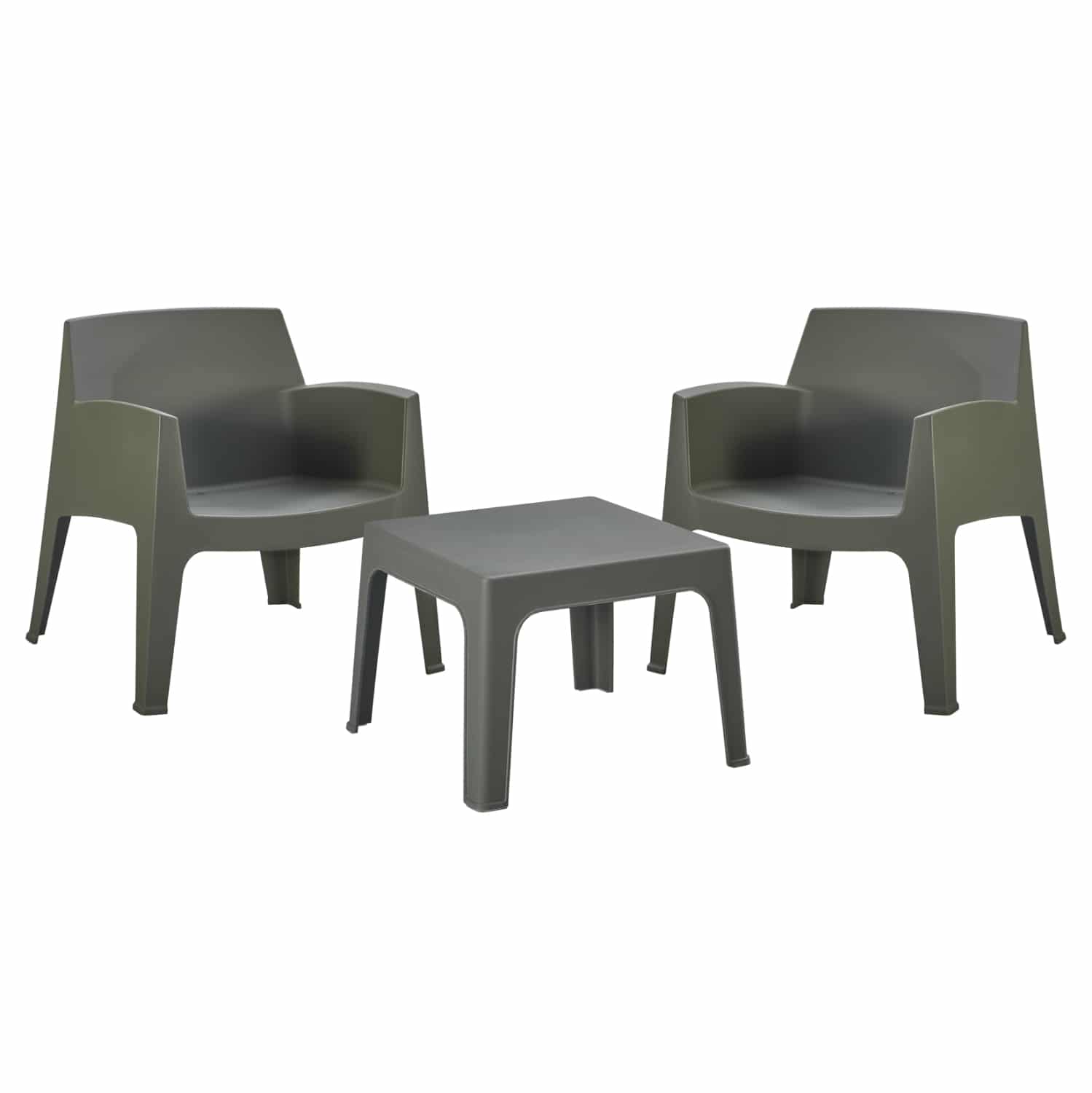HM21274.05 ΣΕΤ LOUNGE 3ΤΜΧ SLEEK HM21274.05 DARK OLIVE GREEN ΠΟΛΥΠΡΟΠΥΛΕΝΙΟ - Image 1
