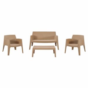 ΣΕΤ LOUNGE 4ΤΜΧ SLEEK HM21275.03 ΚΑΠΟΥΤΣΙΝΟ ΠΟΛΥΠΡΟΠΥΛΕΝΙΟ