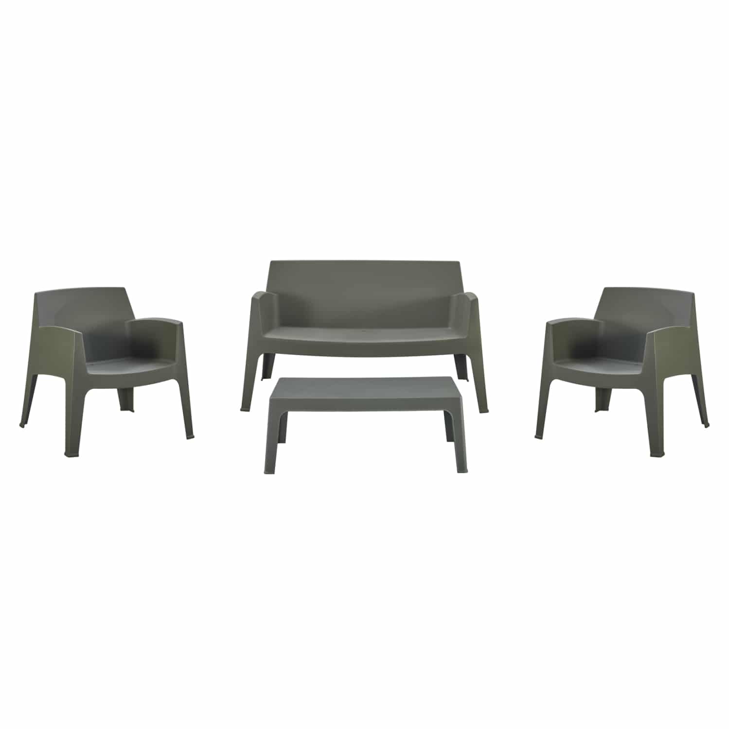 HM21275.05 ΣΕΤ LOUNGE 4ΤΜΧ SLEEK HM21275.05 DARK OLIVE GREEN ΠΟΛΥΠΡΟΠΥΛΕΝΙΟ - Image 1