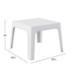 ΣΕΤ 3ΤΜΧ ΠΟΛΥΠΡΟΠΥΛΕΝΙΟΥ SLEEK HM21267.01 ΤΡΑΠΕΖΑΚΙ & 2 ΠΟΛΥΘΡΟΝΕΣ-ΛΕΥΚΟ - Image 3