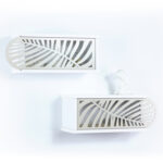 ΣΕΤ ΡΑΦΙΑ ΤΟΙΧΟΥ 2ΤΜΧ ΜΕΛΑΜΙΝΗΣ SILLIA HM9192.03 ΛΕΥΚΟ ΕΚΡΟΥ 55x20x22Y εκ.