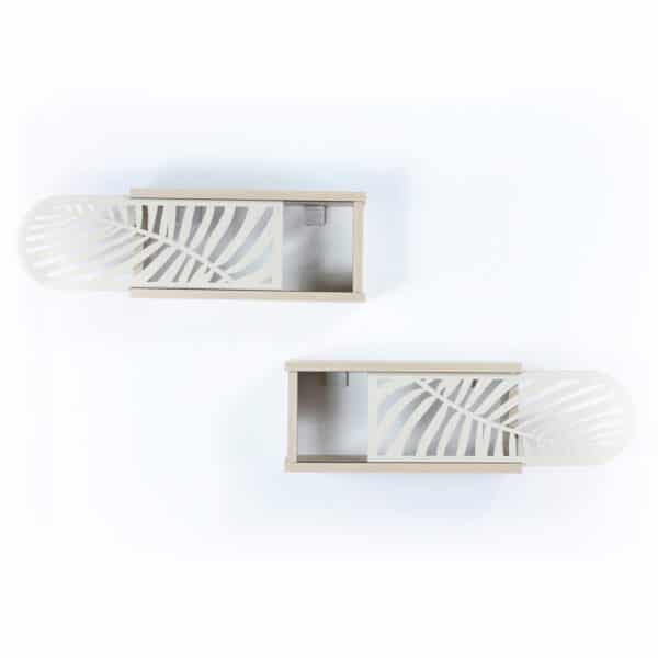 ΣΕΤ ΡΑΦΙΑ ΤΟΙΧΟΥ 2ΤΜΧ ΜΕΛΑΜΙΝΗΣ SILLIA HM9192.02 SONAMA ΕΚΡΟΥ 55x20x22Y εκ. - Image 4